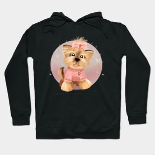 Little baby York, puppy girl York, dogs lover t-shirt, puppy Yorkshire terrier Hoodie